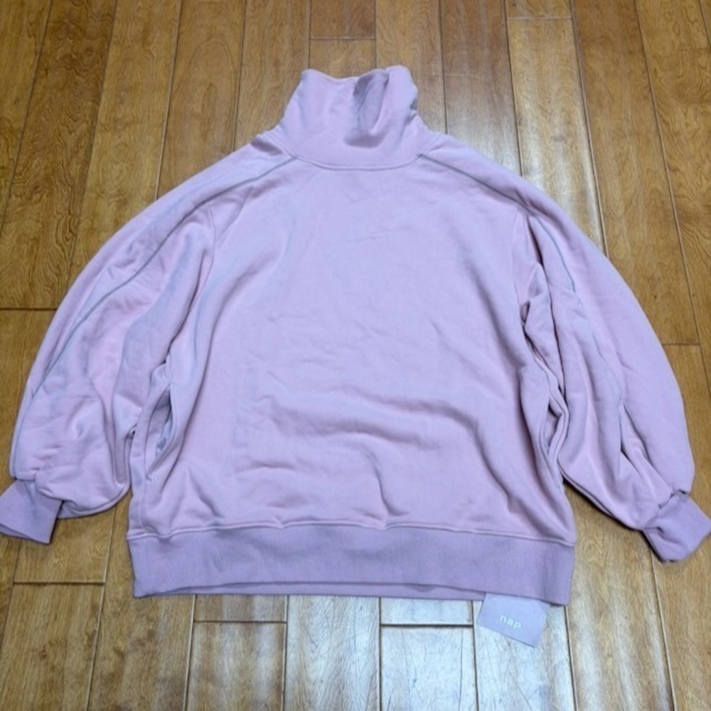 NAP Loungewear Womens Sweatshirt Size S Soft Pink Cozy Comfy‎ Baggy Oversized
